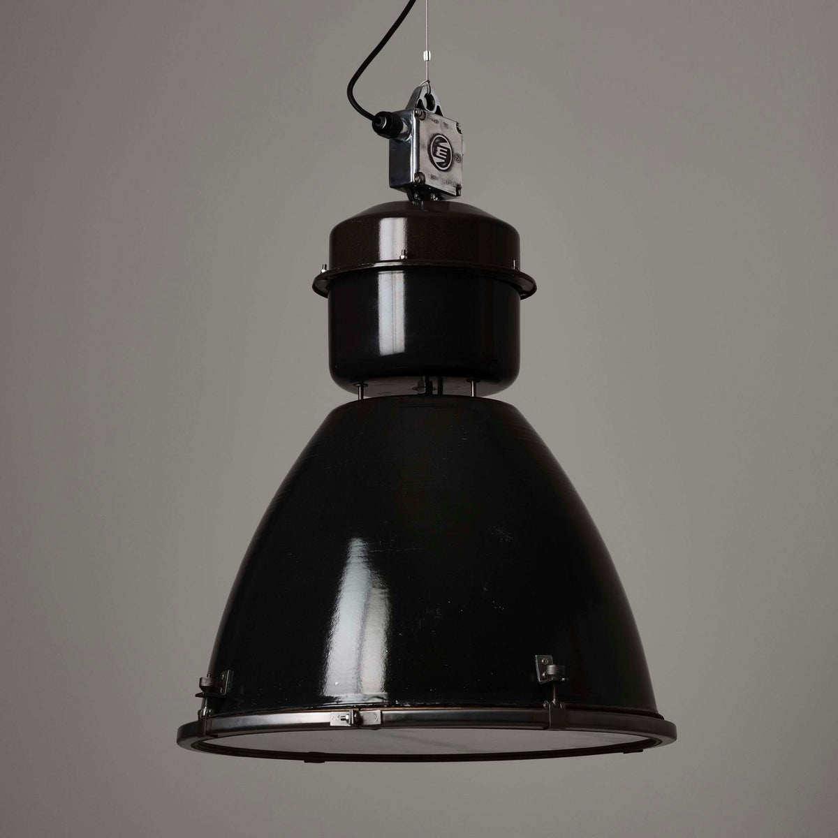 Czech Sawmill Pendant Light MK II - Original Vintage Enamel