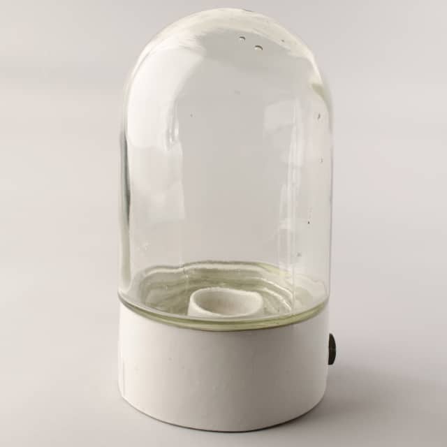 Straight glass and porcelain lights Large