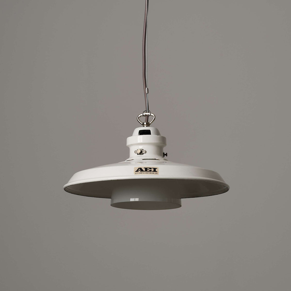 Industrial AEI Pendants With Opaline Glass