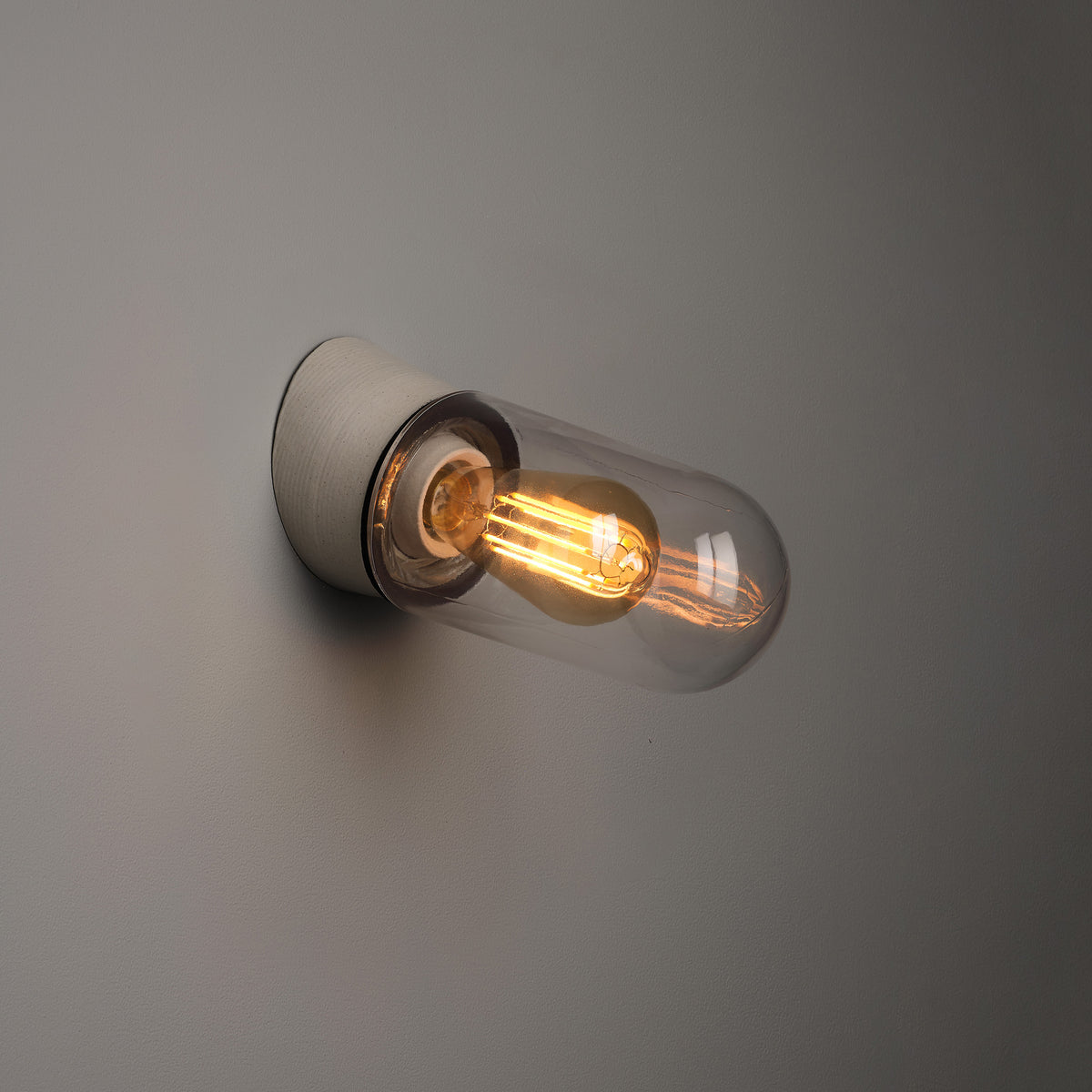 Test Tube Flush Mount Light - Clear Glass