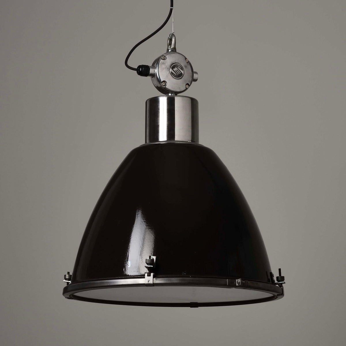 Czech Sawmill Pendant Light MK I - Original Vintage Enamel