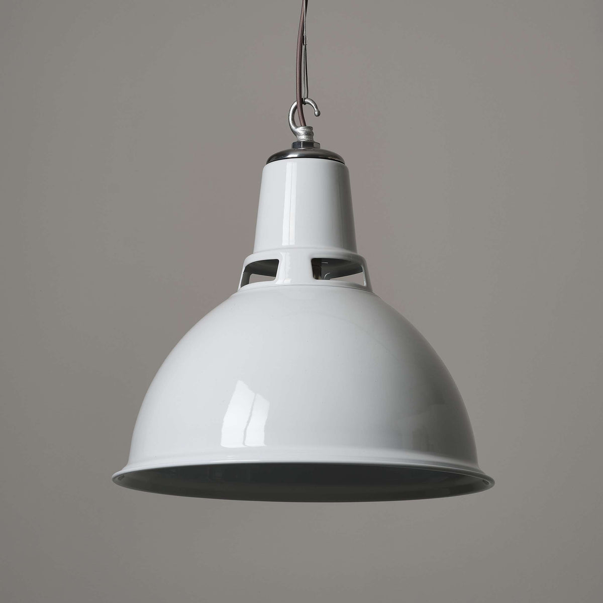 Dunlop Pendant Light - White Enamel