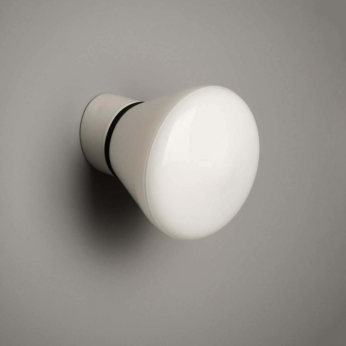 White Cone Flush Mount Light