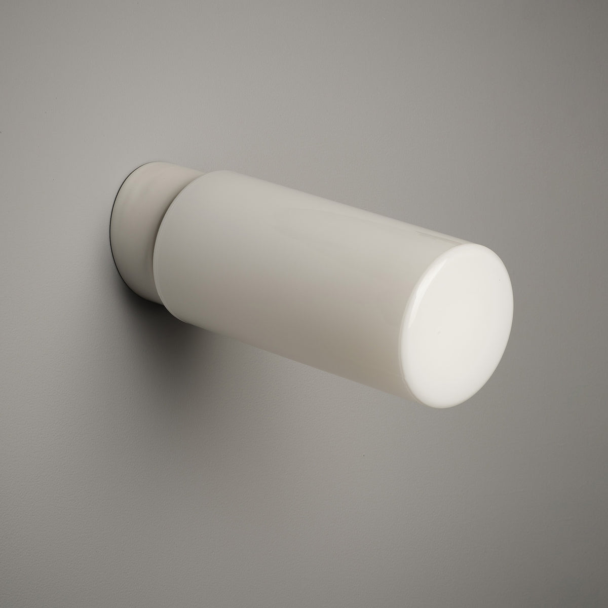 White Flask Flush Mount Light