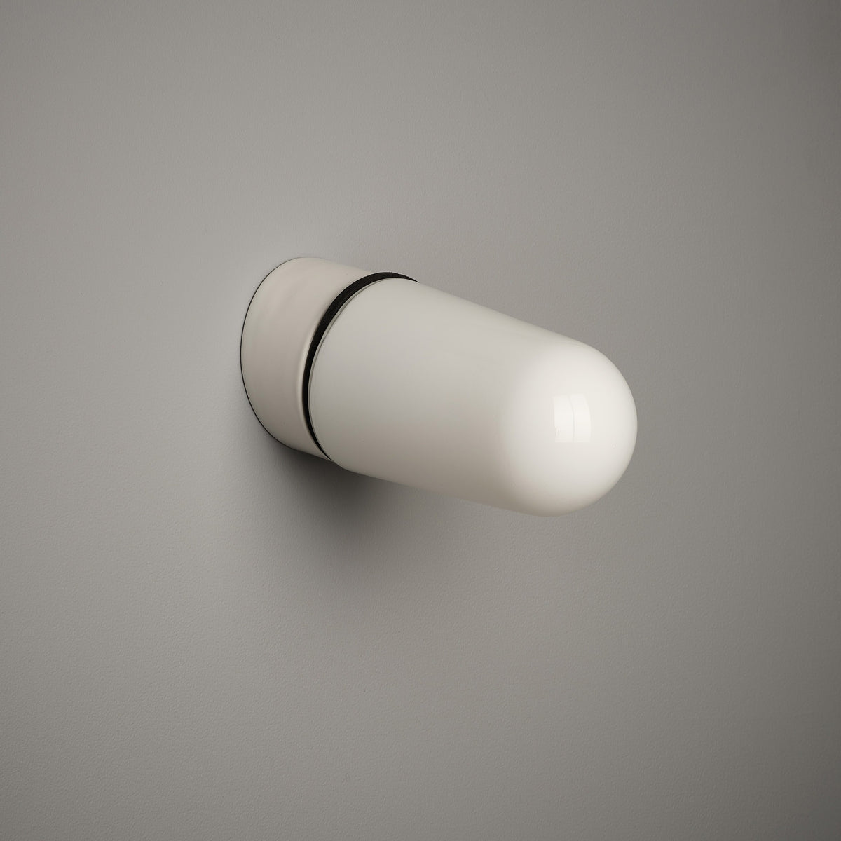 Test Tube Flush Mount Light - White Glass