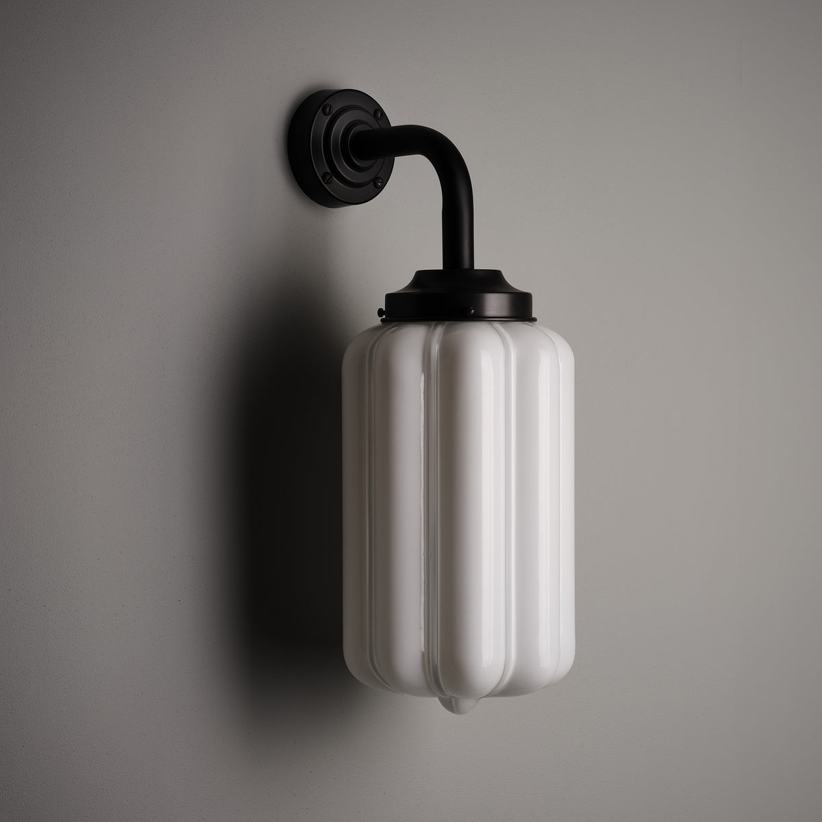 Opaline Glass Deco Wall Light