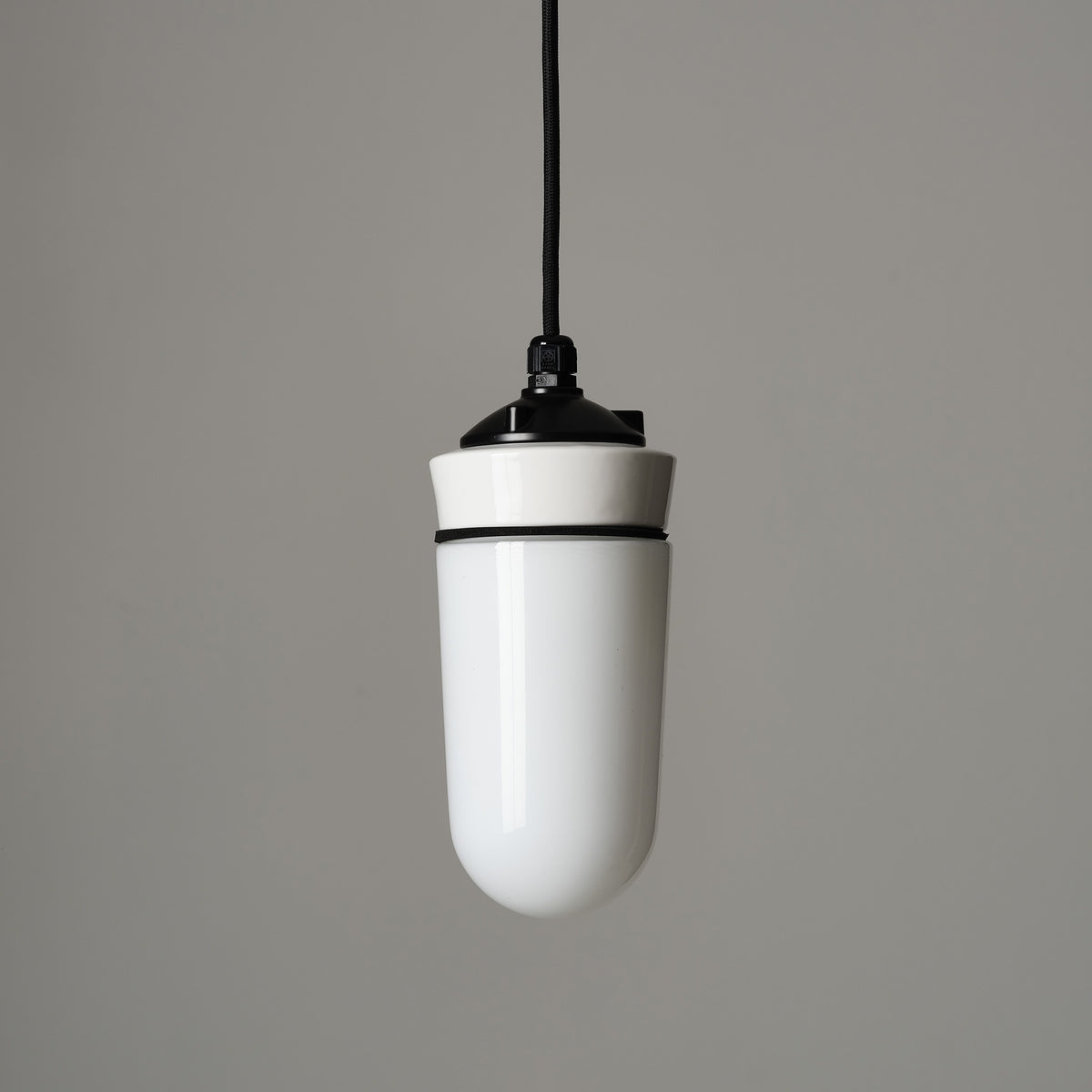 Test Tube Pendant Light - White Glass