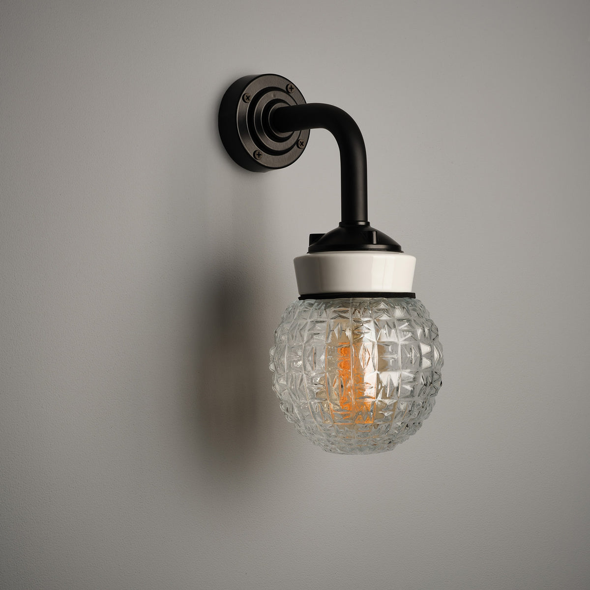 Crystal Globe Wall Light