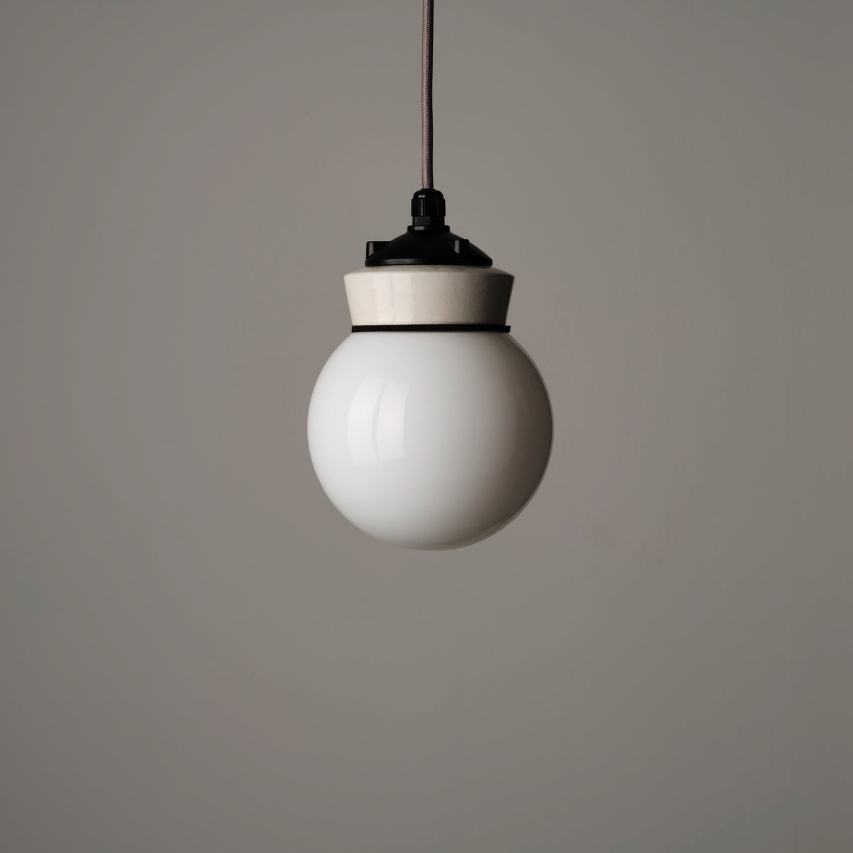 White Globe Pendant Light - 16cm
