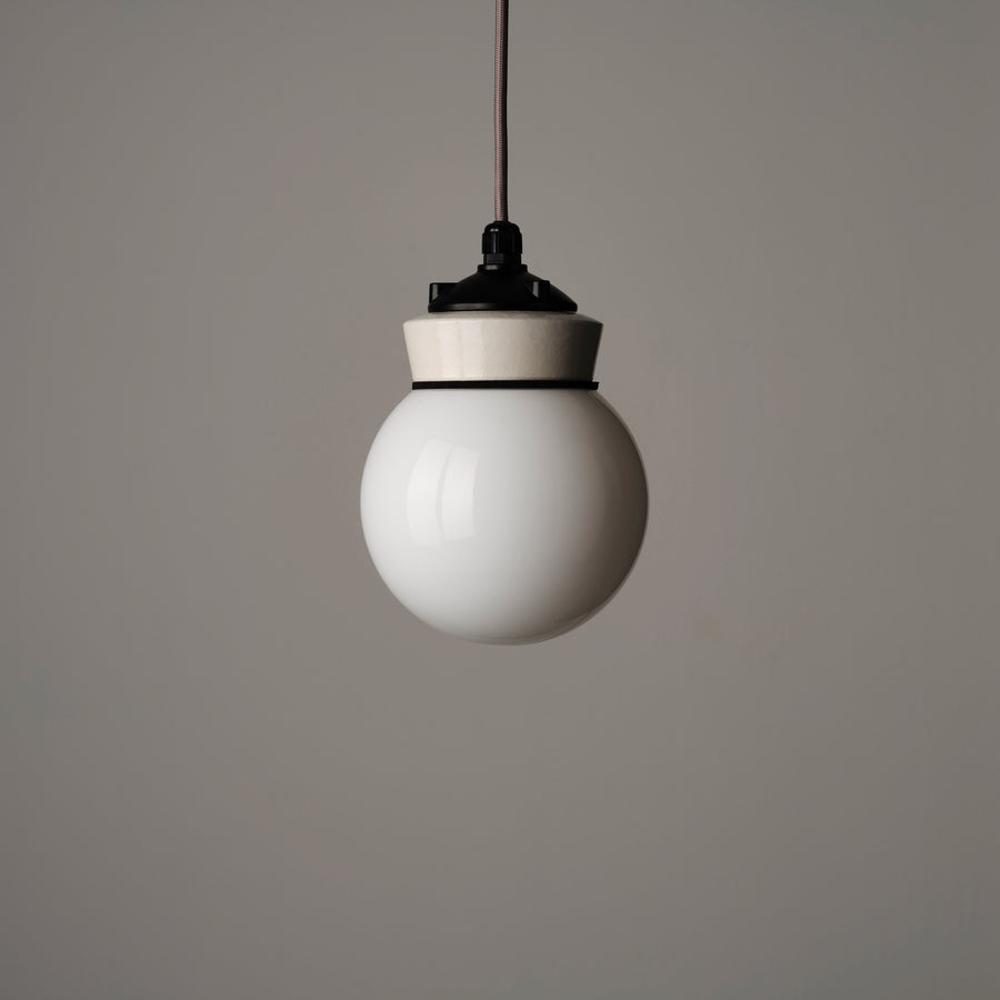 White Globe Pendant Light - 16cm
