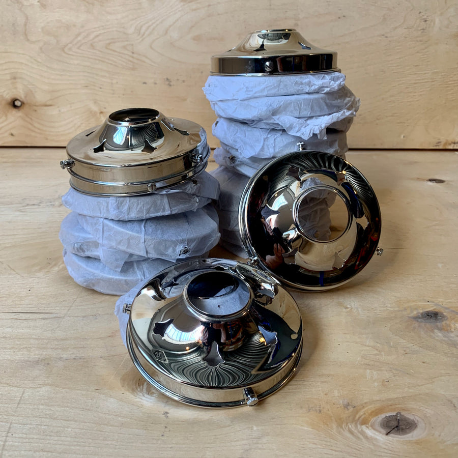 Chrome Gallery 11cm Dia (40mm Hole) - Surplus