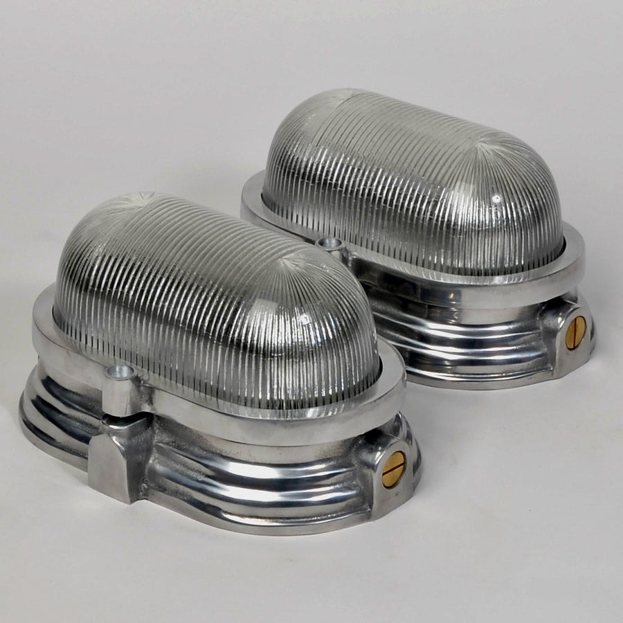 The Classic Prismatic Bulkhead Light -Polished-