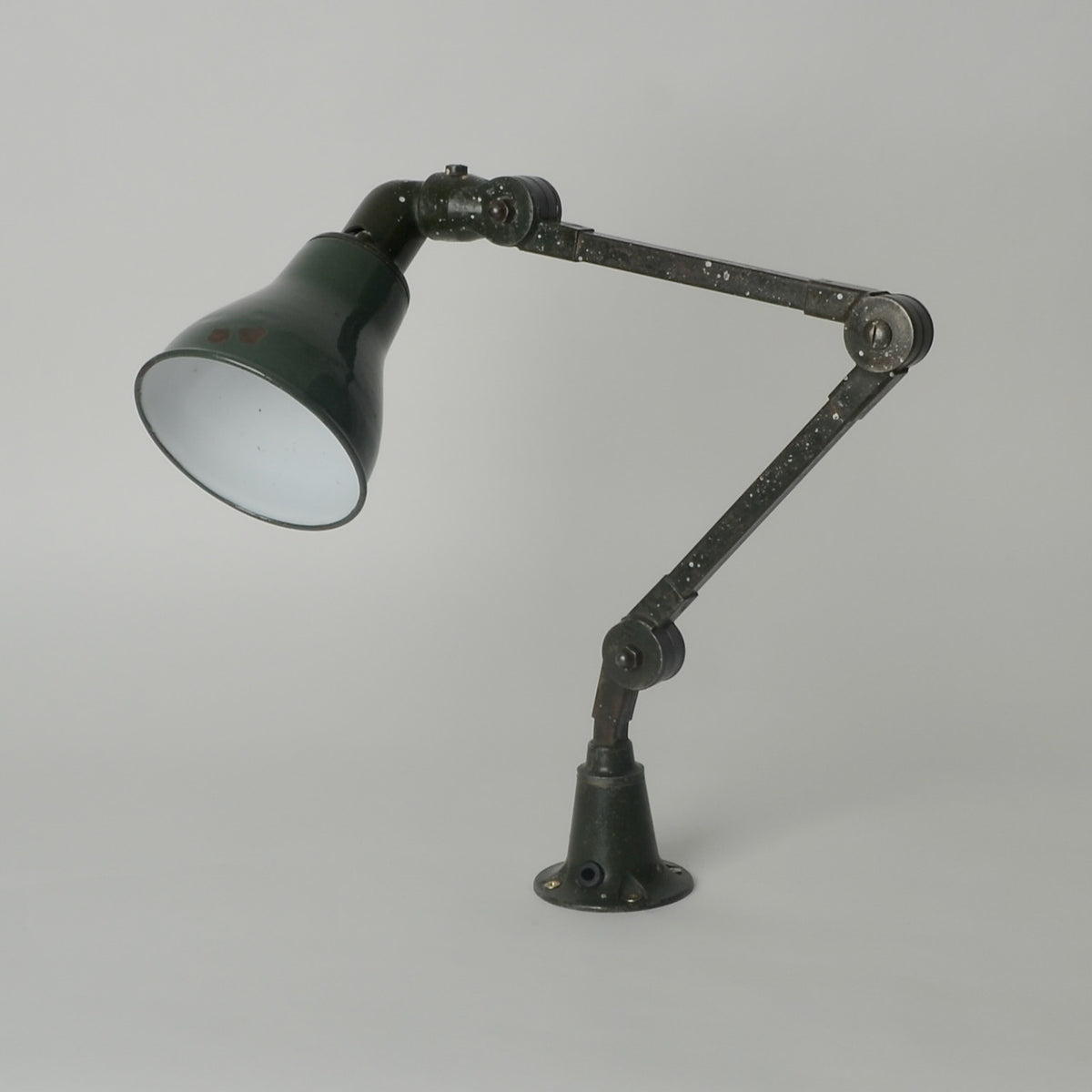 Vintage Mek Elec Desk Mounted Light (2 Arm)