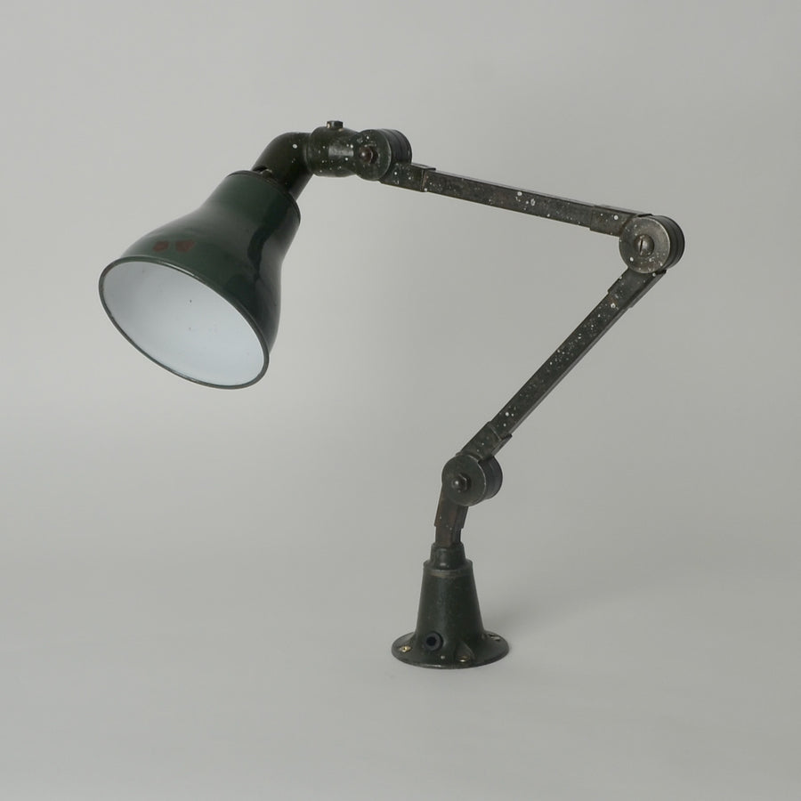Vintage Mek Elec Desk Mounted Light (2 Arm)