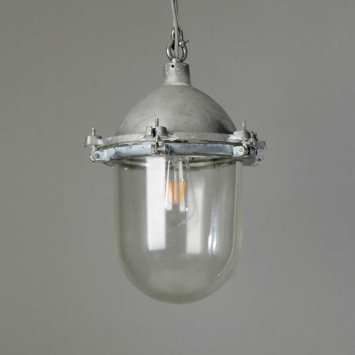 Raw Aluminium Industrial Pendant Light