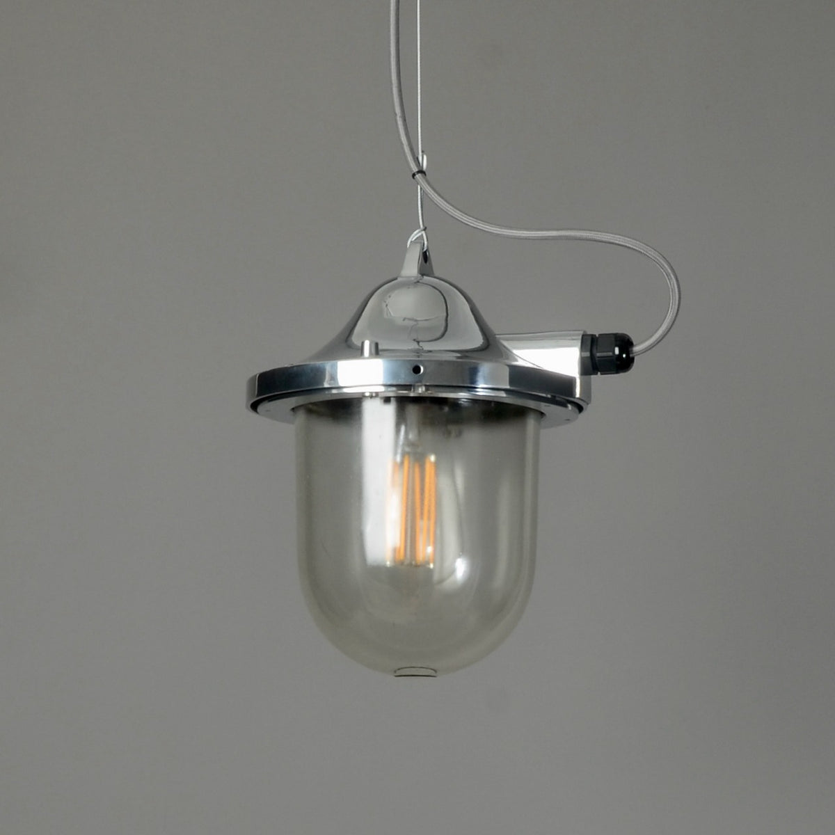 Polish Mine Pendant Light - Clear Glass
