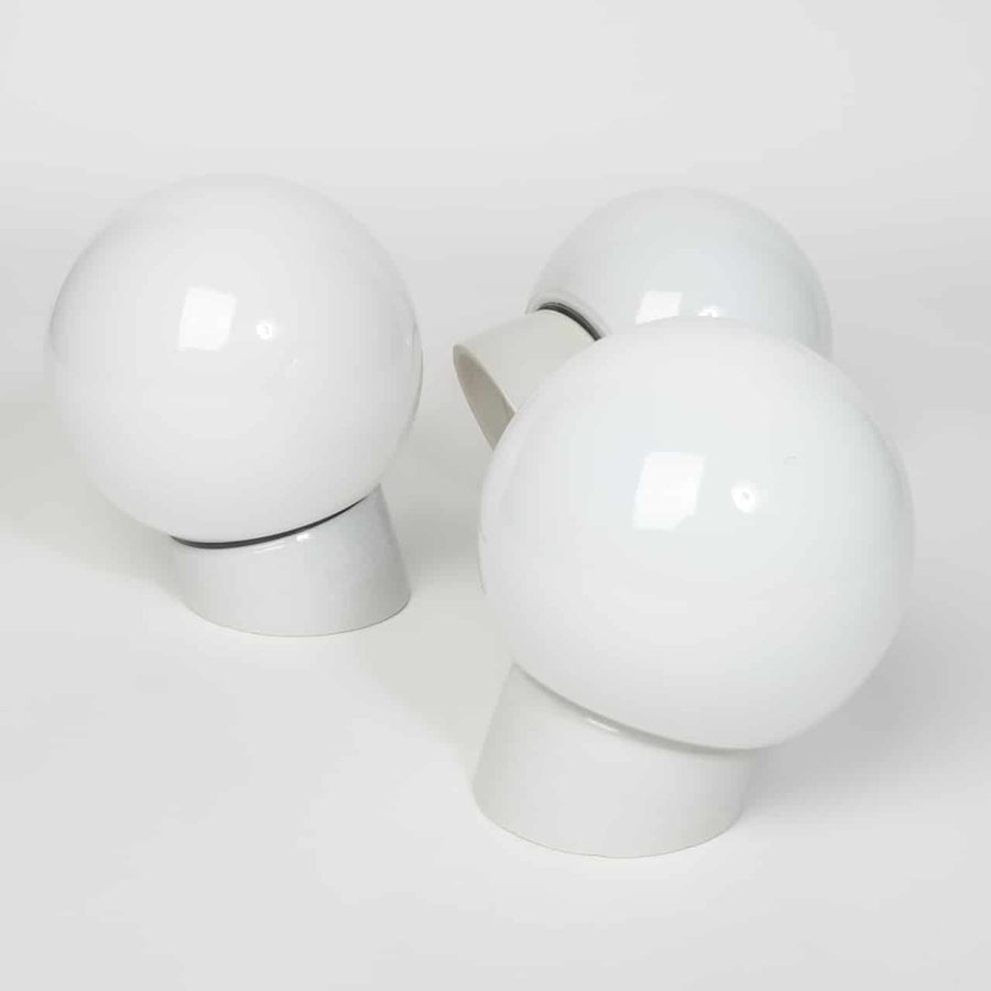 Angled white Globe - Small