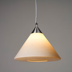 1960’s Glass Conical Pendant Light - Larger