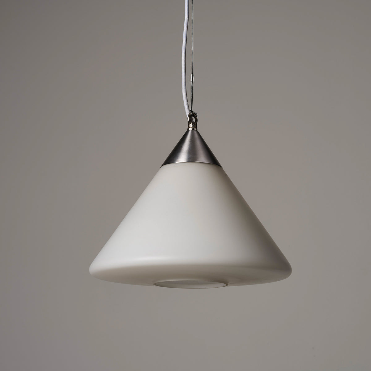 1960’s Glass Conical Pendant Light - Smaller