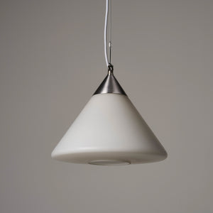 1960’s Glass Conical Pendant Light - Smaller
