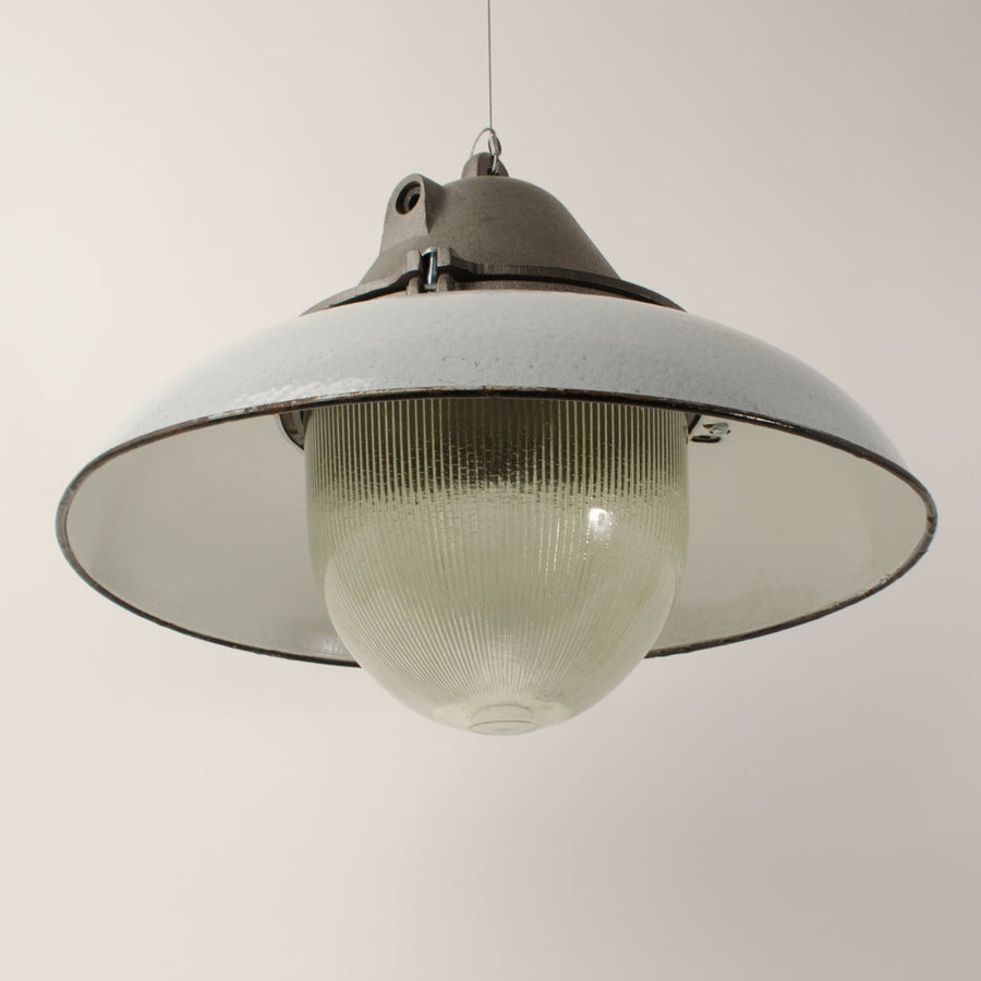 Prismatic pendants with grey shades -Large-