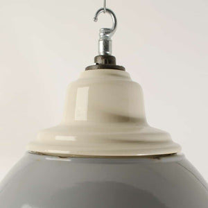 Grey enamel and porcelain downlighters