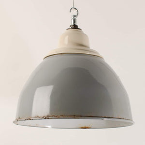 Grey enamel and porcelain downlighters