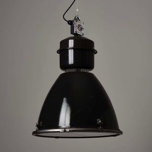 Czech Sawmill Pendant Light MK II - Original Vintage Enamel