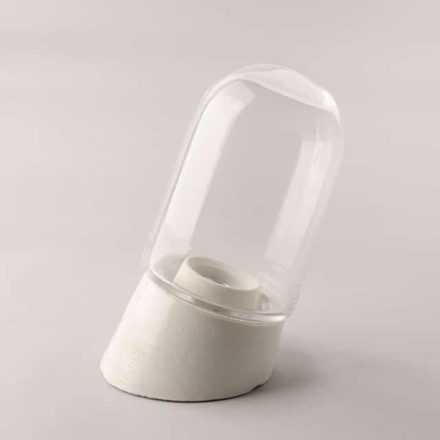 Angled glass and porcelain lights SM
