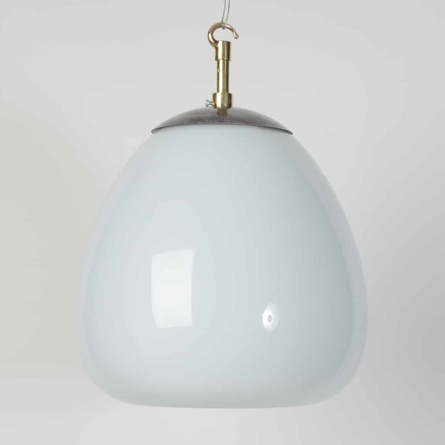 Opaline tulip lights - Brass Monk Cap