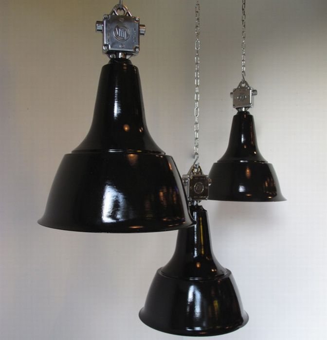 Set of 3 stylish Czech pendants
