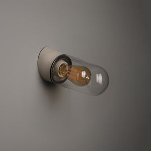 Test Tube Flush Mount Light - Clear Glass