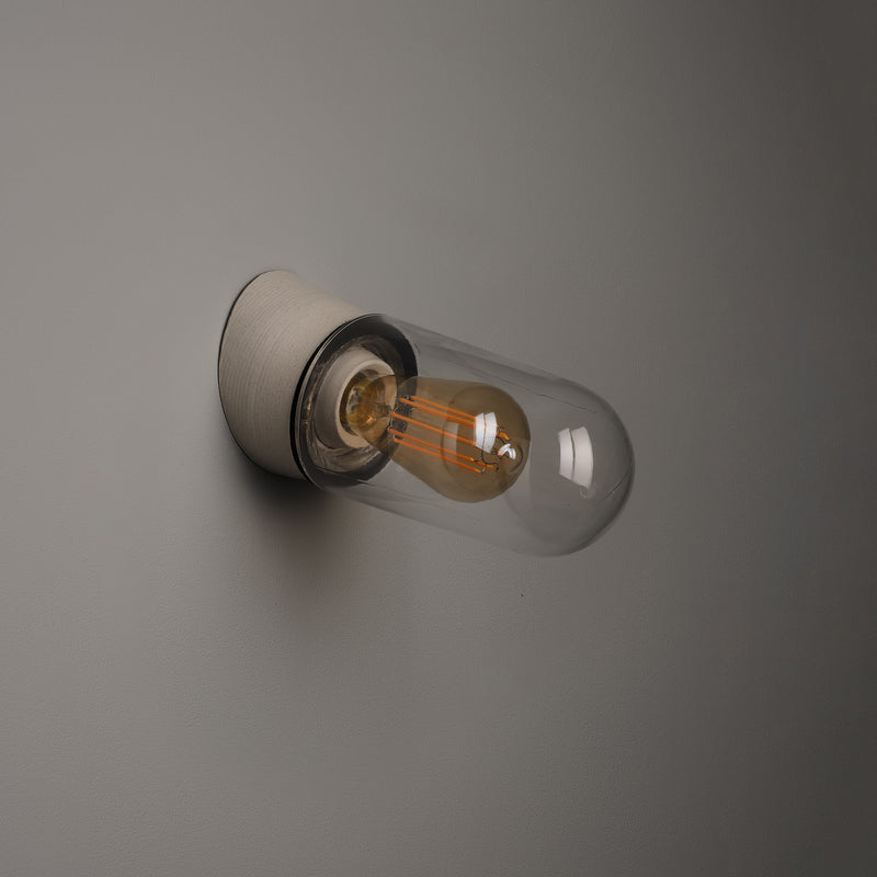 Test Tube Flush Mount Light - Clear Glass
