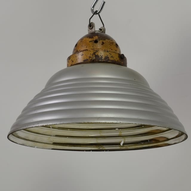 Vintage Bauhaus mirrored pendants