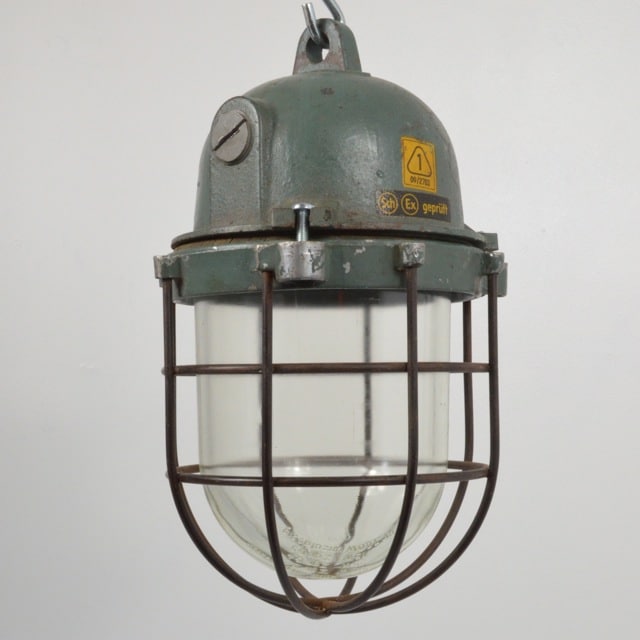 Cast-iron East German pendant -Blue-