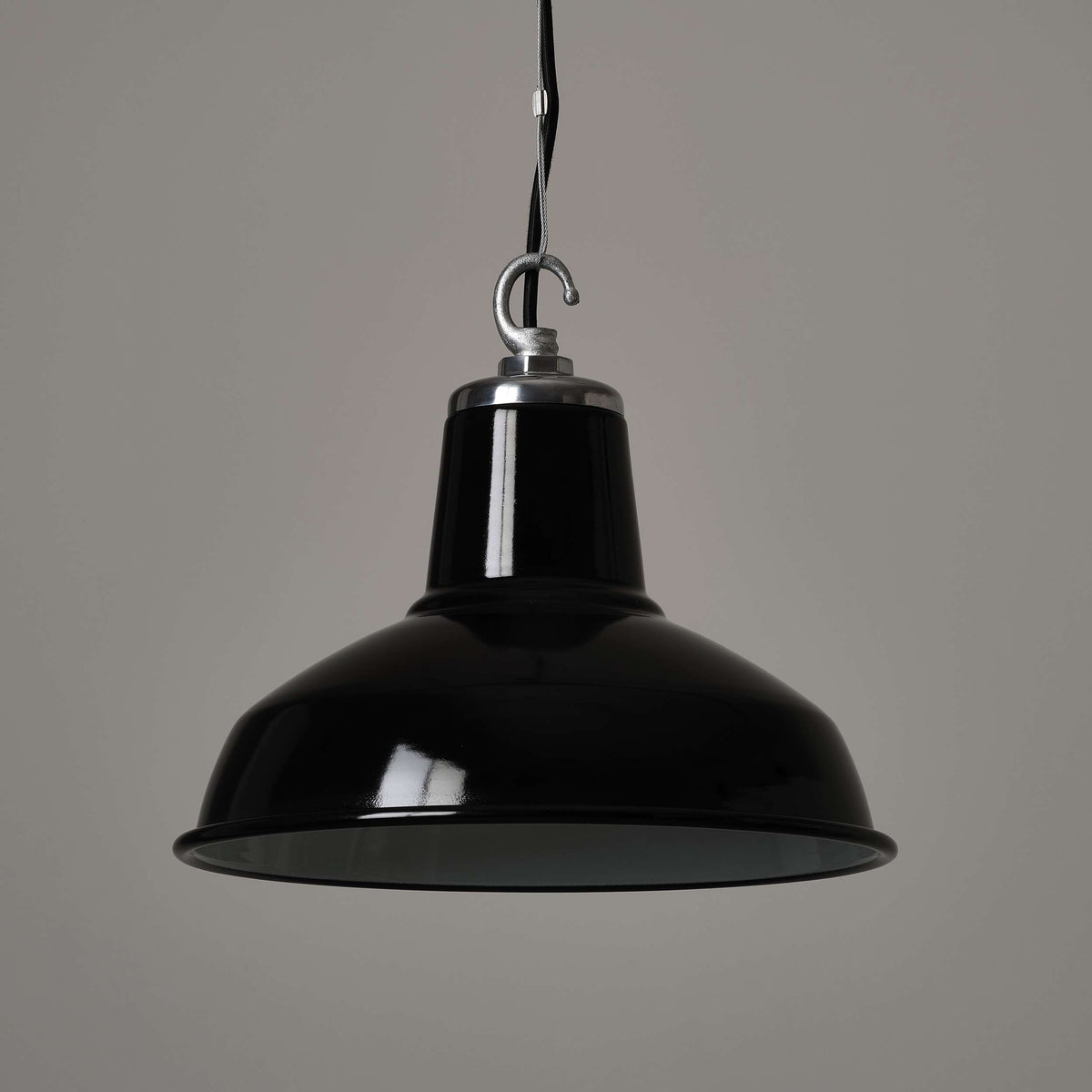 Classic Factory Pendant Light - Black