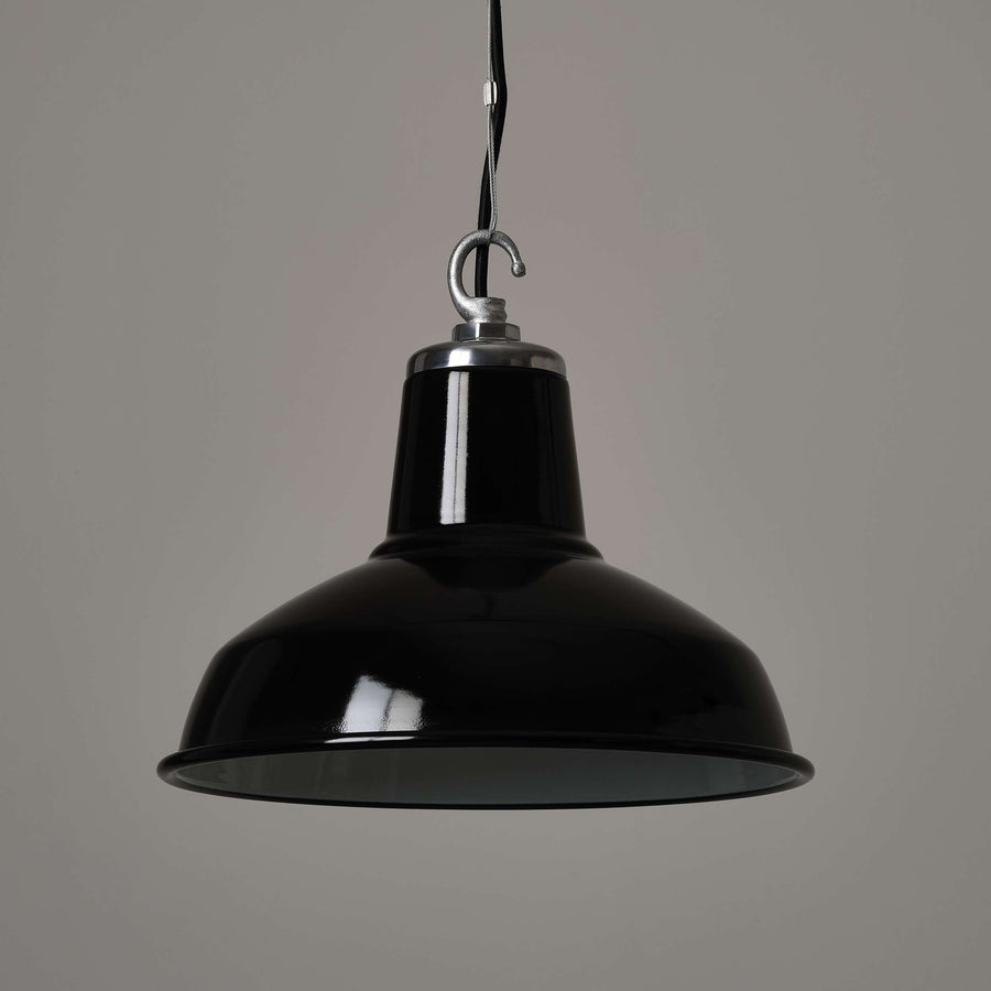 Classic Factory Pendant Light - Black