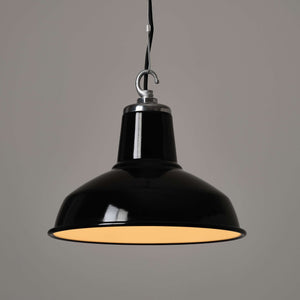 Classic Factory Pendant Light - Black