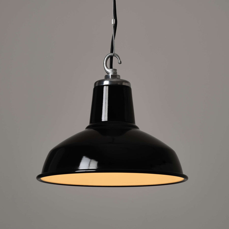 Classic Factory Pendant Light - Black