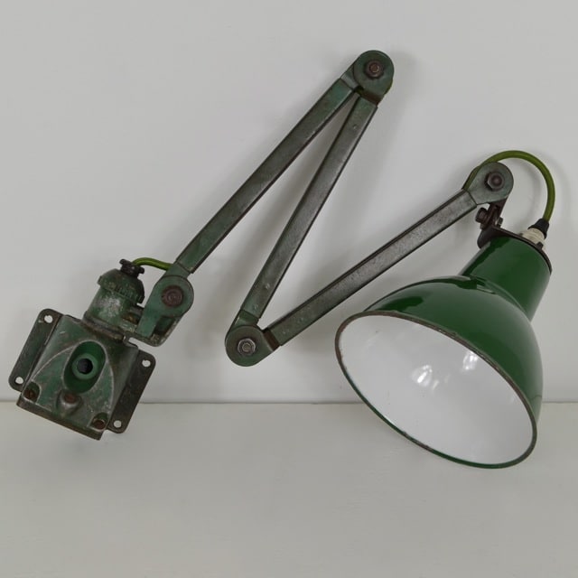 3-arm workshop wall light