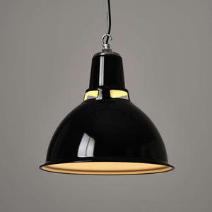 Dunlop Pendant Light - Black Enamel