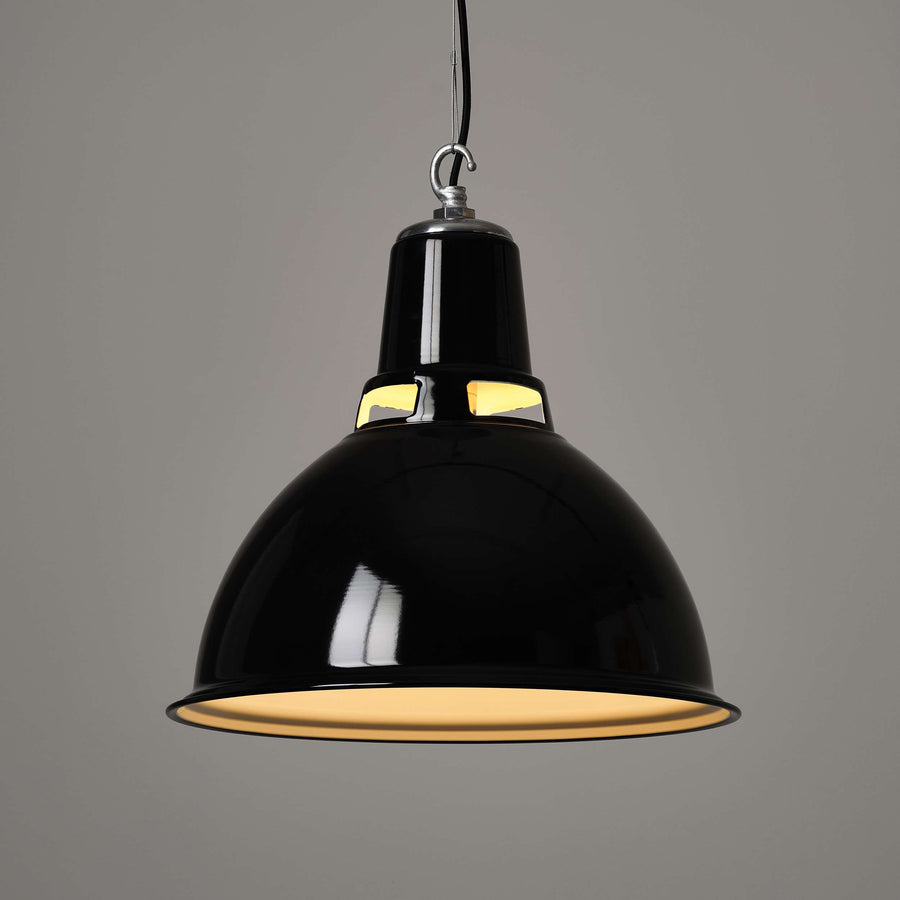 Dunlop Pendant Light - Black Enamel