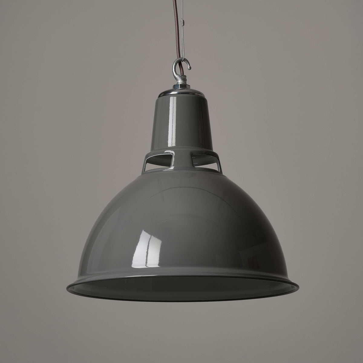 Dunlop Pendant Light - Grey Enamel
