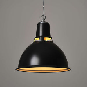 Dunlop Pendant Light - Matt Black Enamel