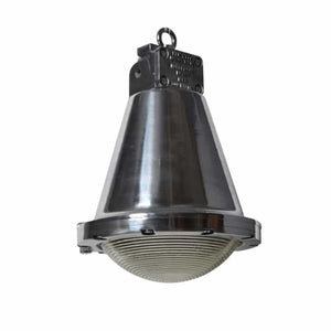 English Holophane conical pendants