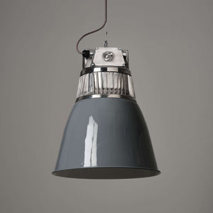 Flared Czech Pendant Light - Grey