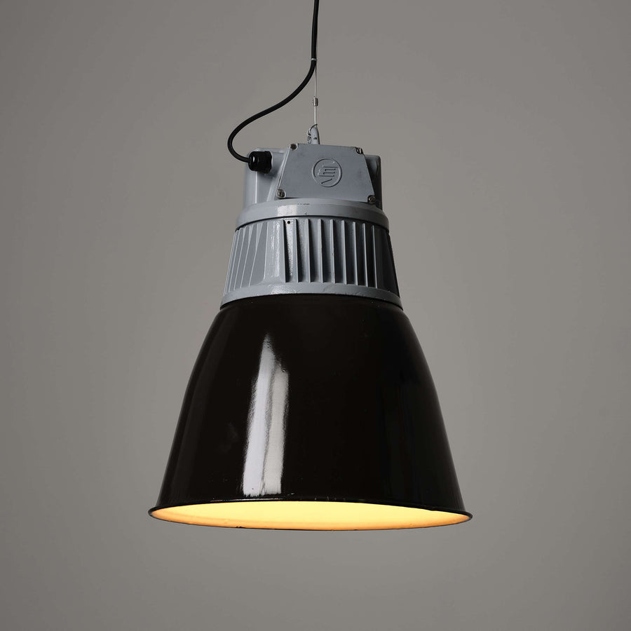 Flared Czech Pendant Light - Original Condition