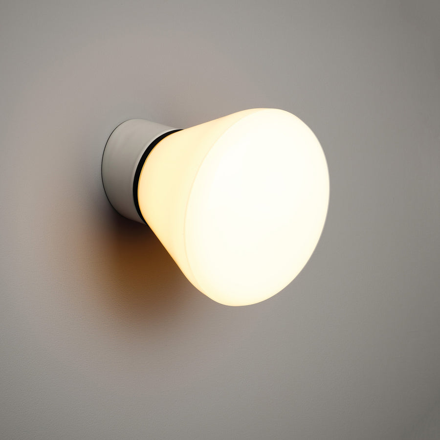 White Cone Flush Mount Light