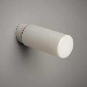White Flask Flush Mount Light