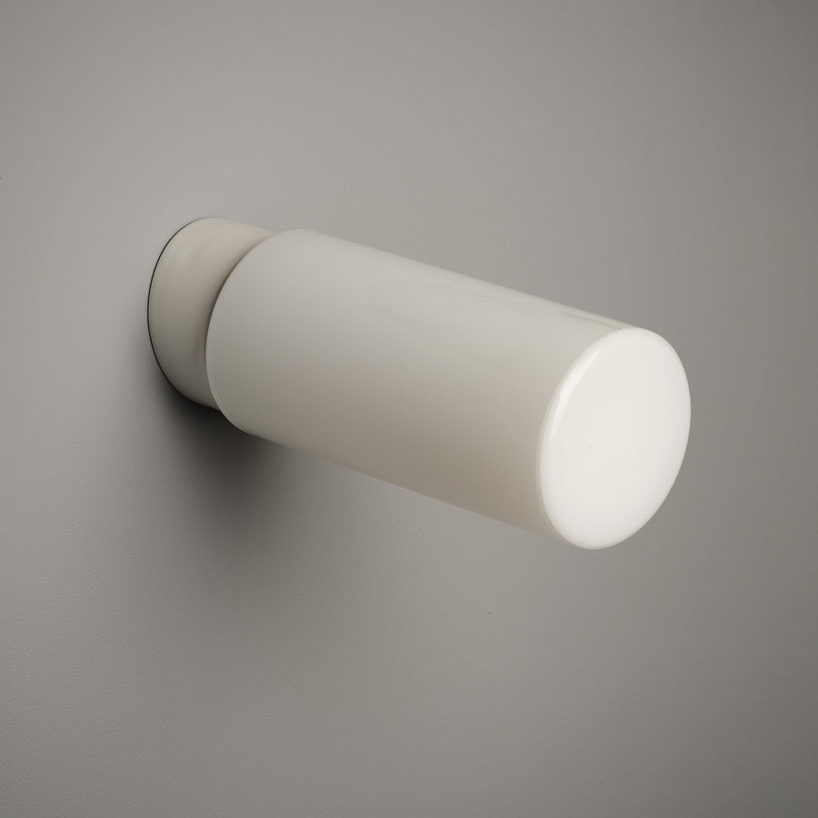 White Flask Flush Mount Light